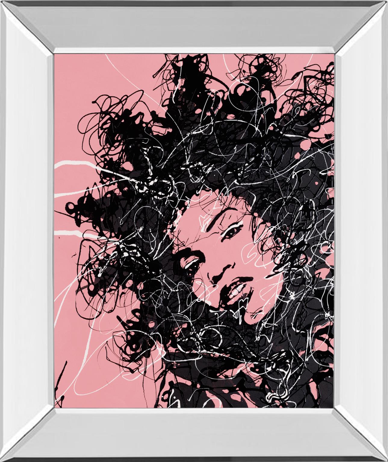 Mirrored Frame Star Ii By Oksana Leadbitter 22X26 Mirror Frame Print