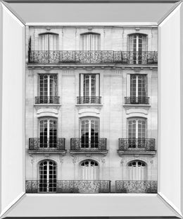 Mirrored Frame Across The Street I By Laura Marshall 22X26 Mirror Frame Print