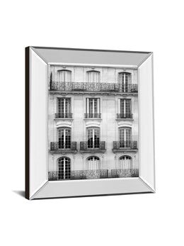 Mirrored Frame Across The Street I By Laura Marshall 22X26 Mirror Frame Print