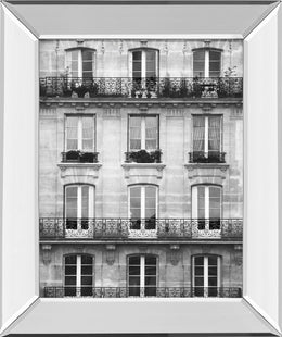 Mirrored Frame Across The Street Ii By Laura Marshall 22X26 Mirror Frame Print
