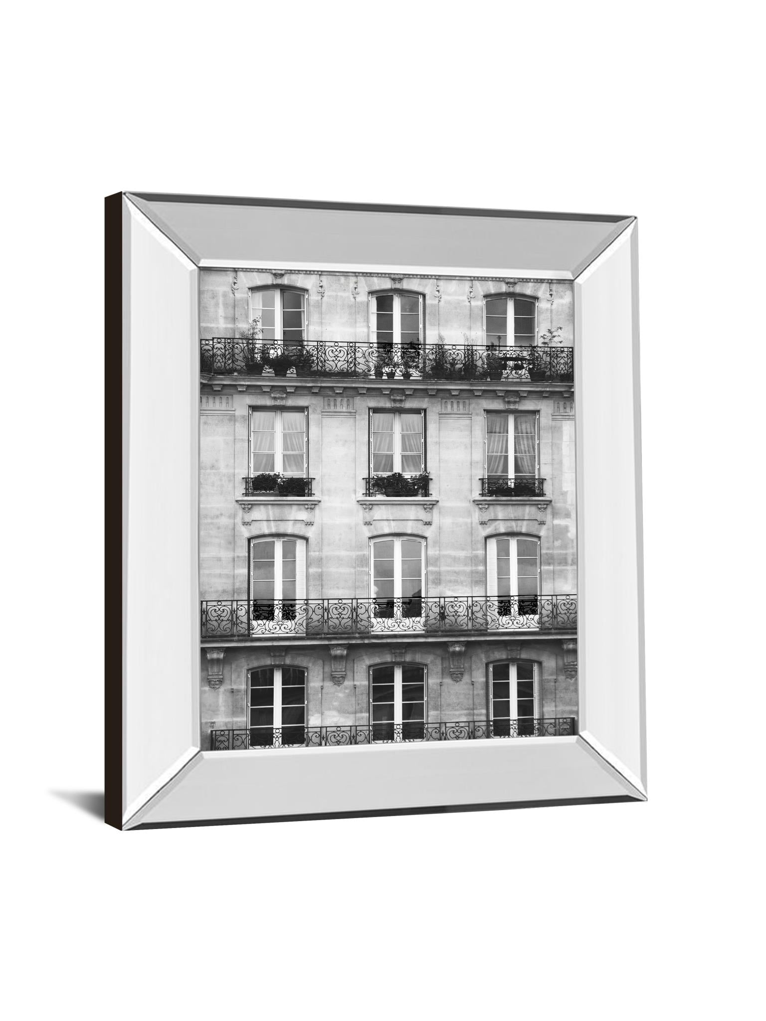 Mirrored Frame Across The Street Ii By Laura Marshall 22X26 Mirror Frame Print