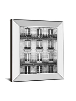 Mirrored Frame Across The Street Ii By Laura Marshall 22X26 Mirror Frame Print