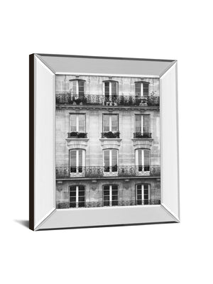 Mirrored Frame Across The Street Ii By Laura Marshall 22X26 Mirror Frame Print
