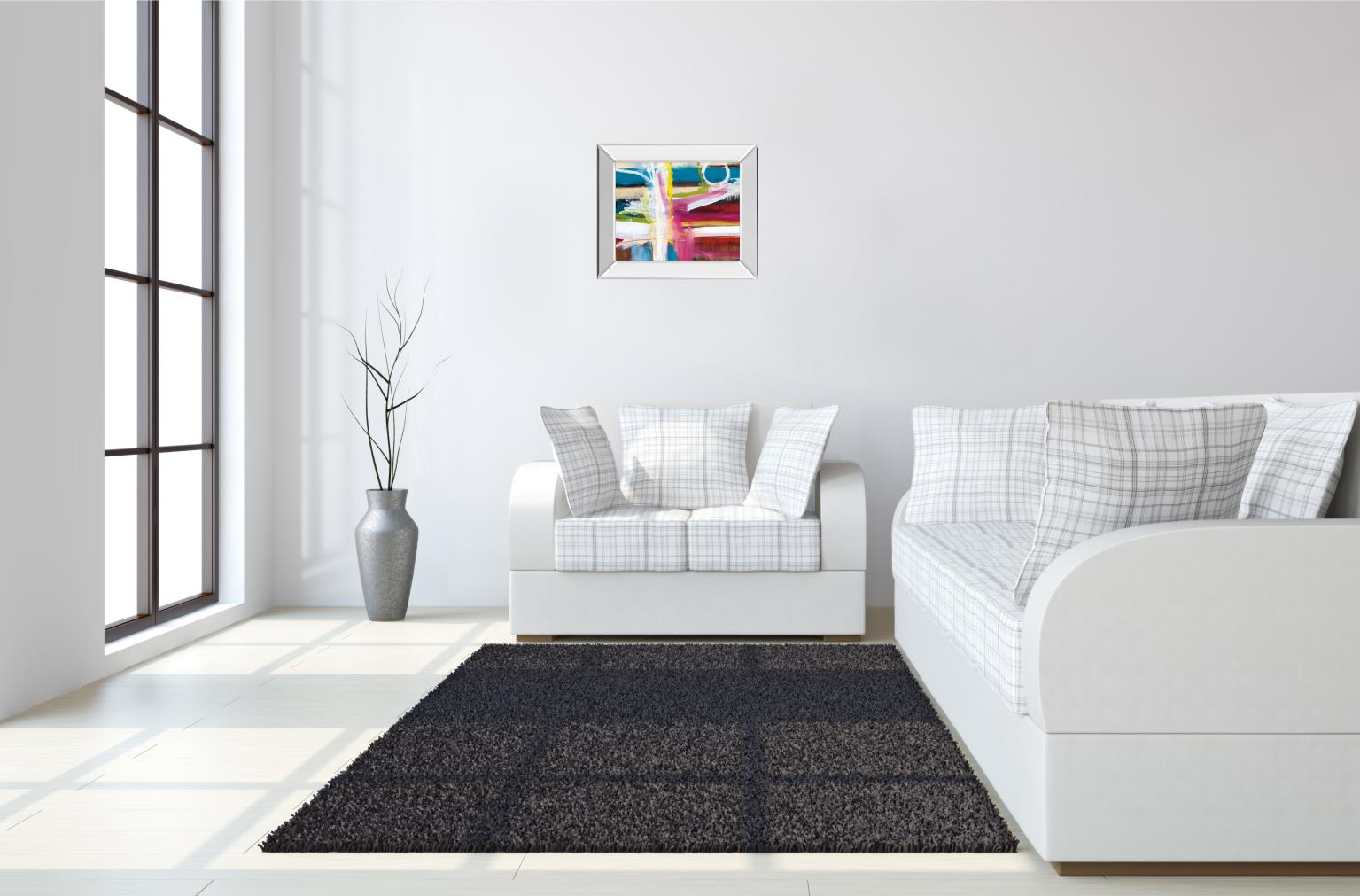 Mirrored Frame Colour Blind By St. Germain 22X26 Mirror Frame Print
