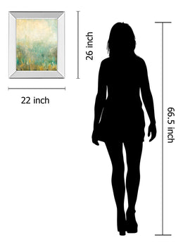 Mirrored Frame Jardin Vert By Pasion 22X26 Mirror Frame Print