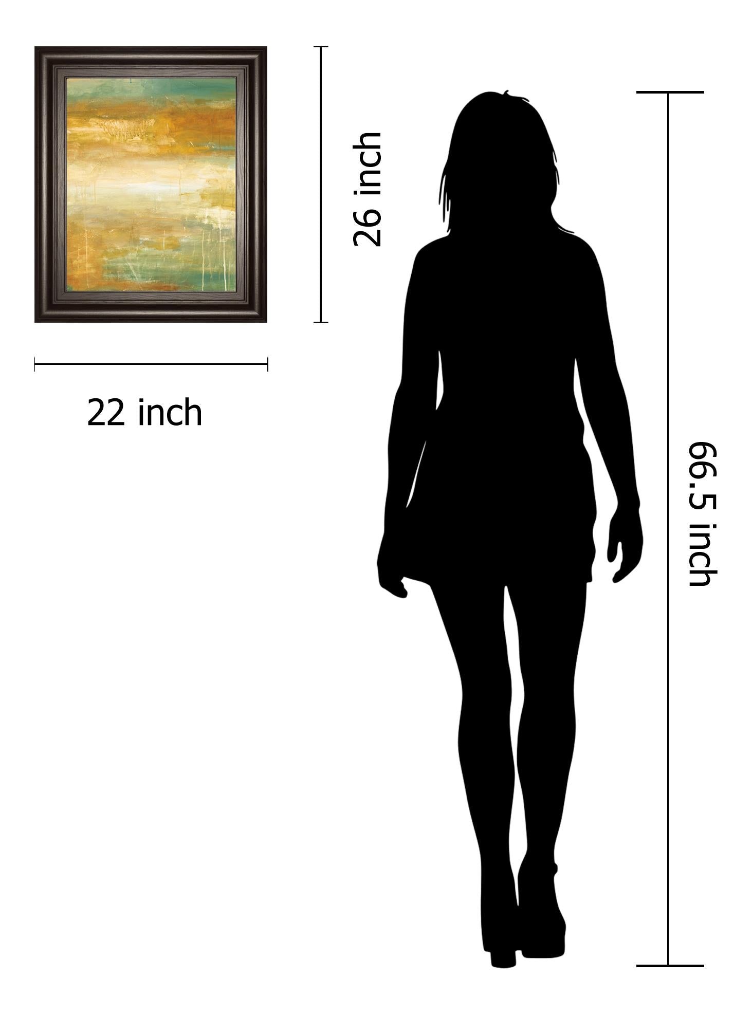 Golden Possibilities By Pasion 22X26 Framed Print