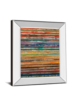 Mirrored Frame Shattered Earth By Gutierrez 22X26 Mirror Frame Print