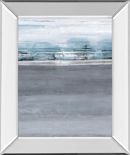 Mirrored Frame Snowy Tracks By Sims 22X26 Mirror Frame Print
