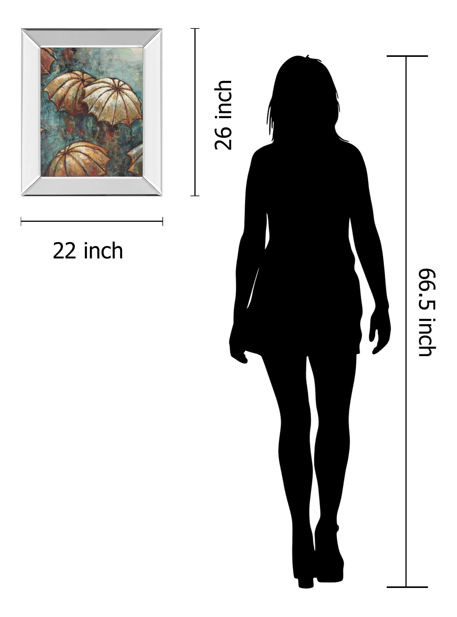 Mirrored Frame Umbrellas By Heath 22X26 Mirror Frame Print