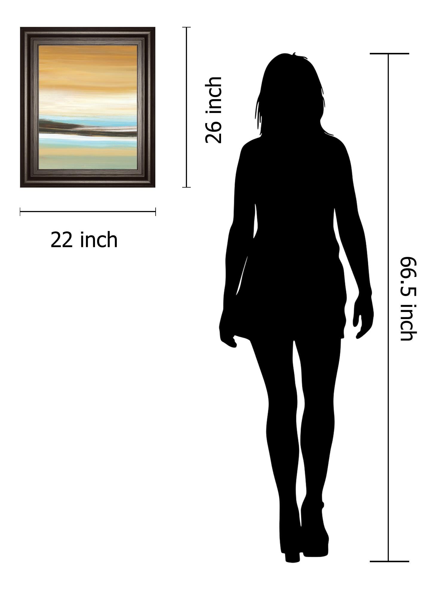 Horizons Ii By Tesla 22X26 Framed Print