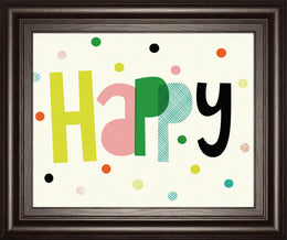 Happy By Sophie Ledesma 22X26 Framed Print