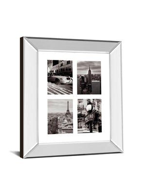 Mirrored Frame City Composite By Joseph Eta 22X26 Mirror Frame Print