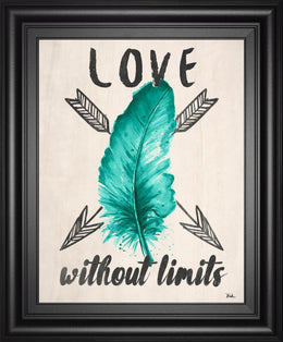 Teal Fearless Limits Ii By Patricia Pinto 22X26 Framed Print