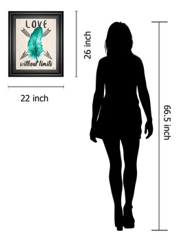 Teal Fearless Limits Ii By Patricia Pinto 22X26 Framed Print