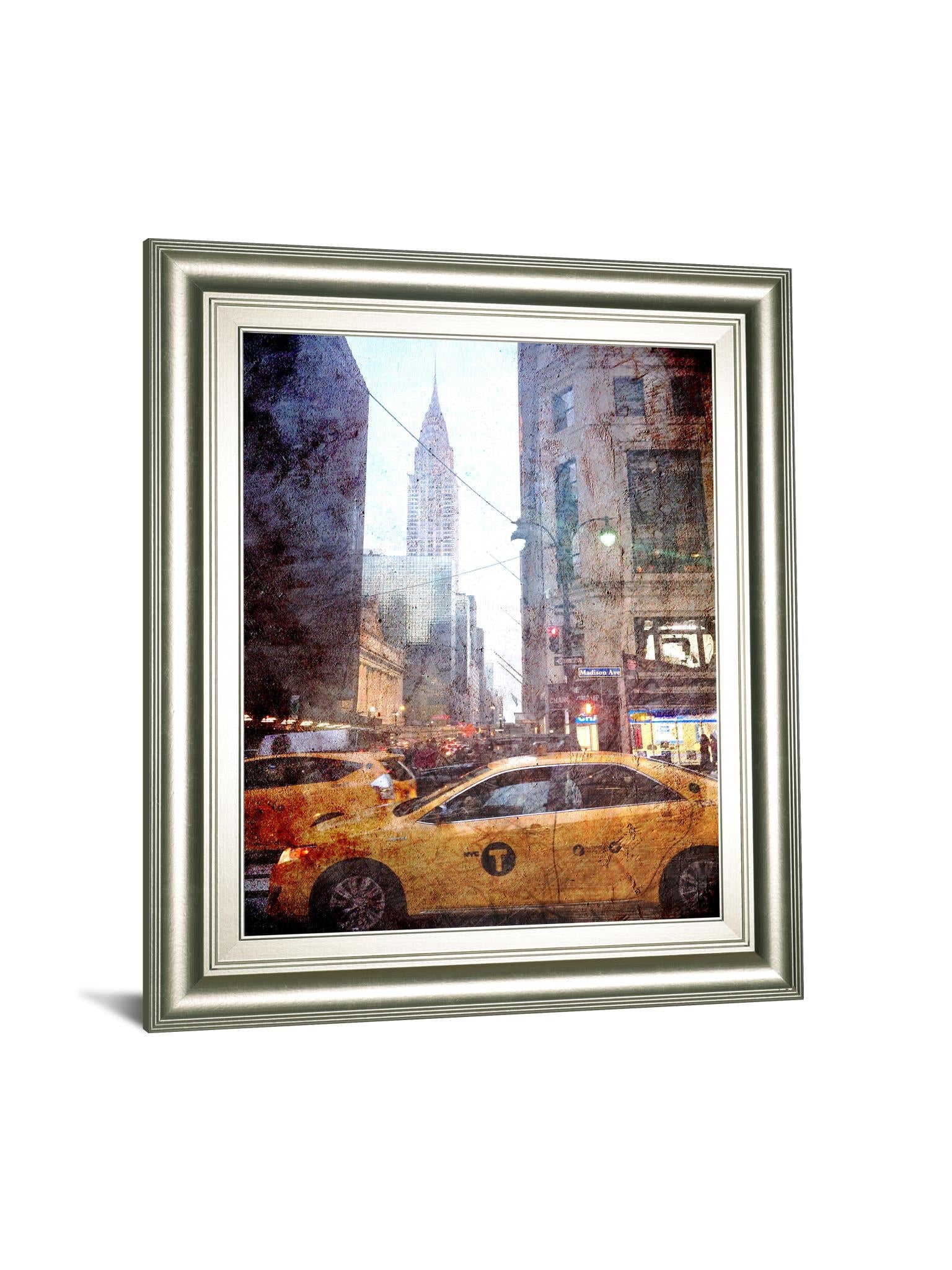 Rainy Madison Ave By Acosta 22X26 Framed Print