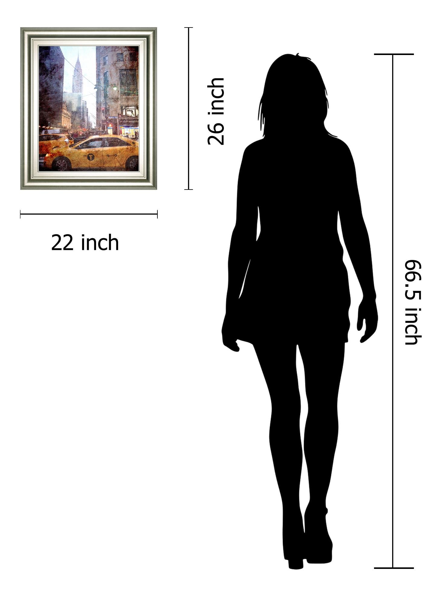 Rainy Madison Ave By Acosta 22X26 Framed Print