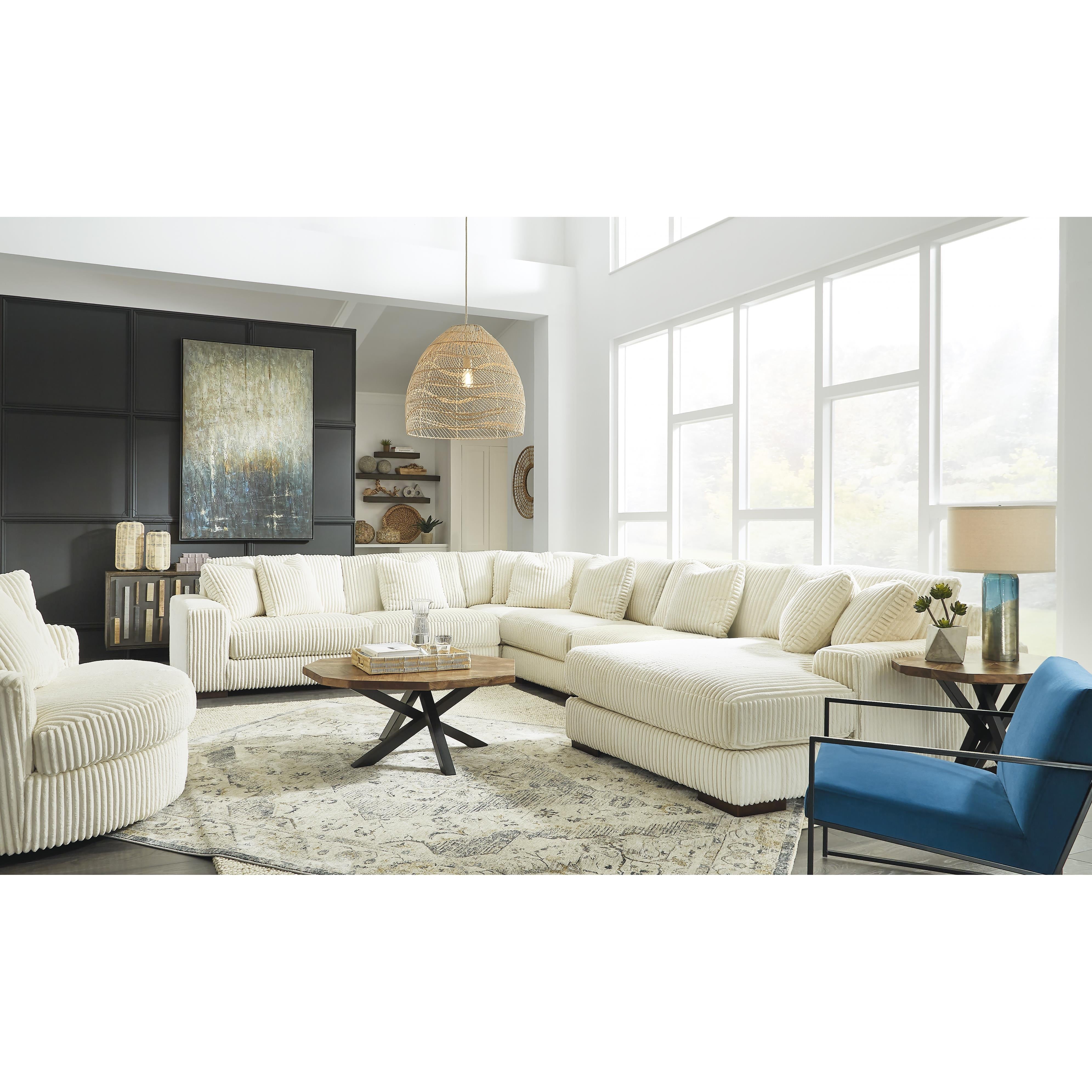 Swipe Furniture Exclusive Design Lindyn Fabric 6 pc Sectional 2110464/2110446/2110477/2110446/2110446/2110417