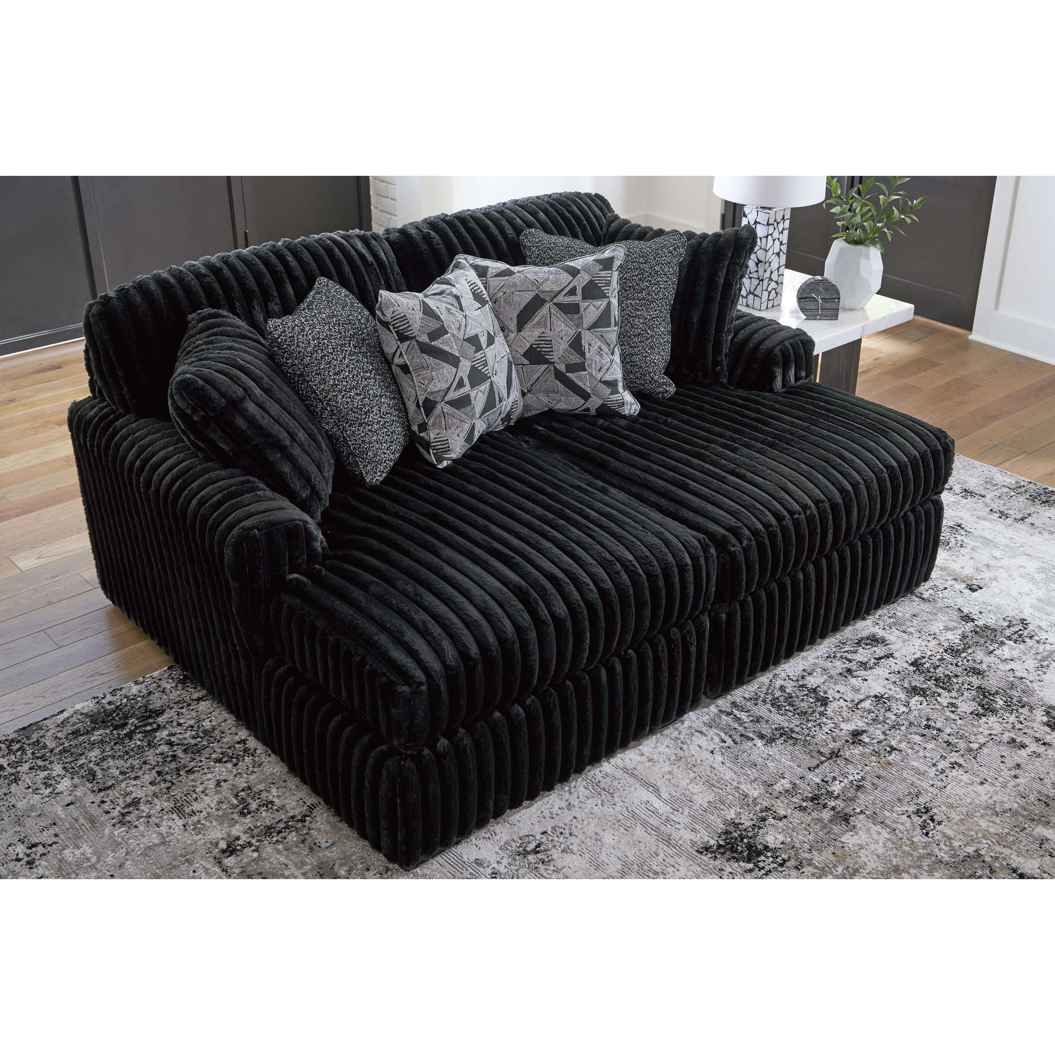 Swipe Furniture Exclusive Design Midnight-Madness Fabric Chaise 9810316/9810317