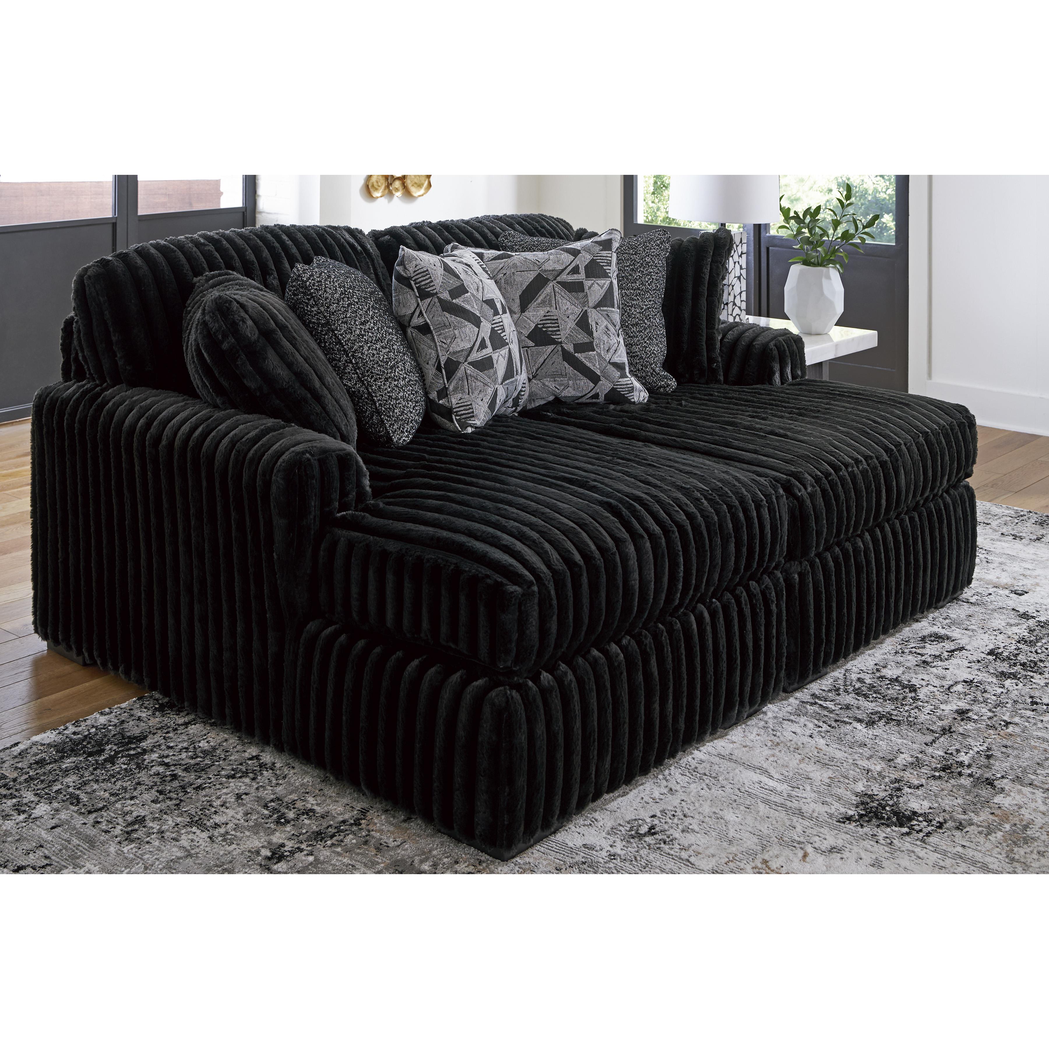 Swipe Furniture Exclusive Design Midnight-Madness Fabric Chaise 9810316/9810317