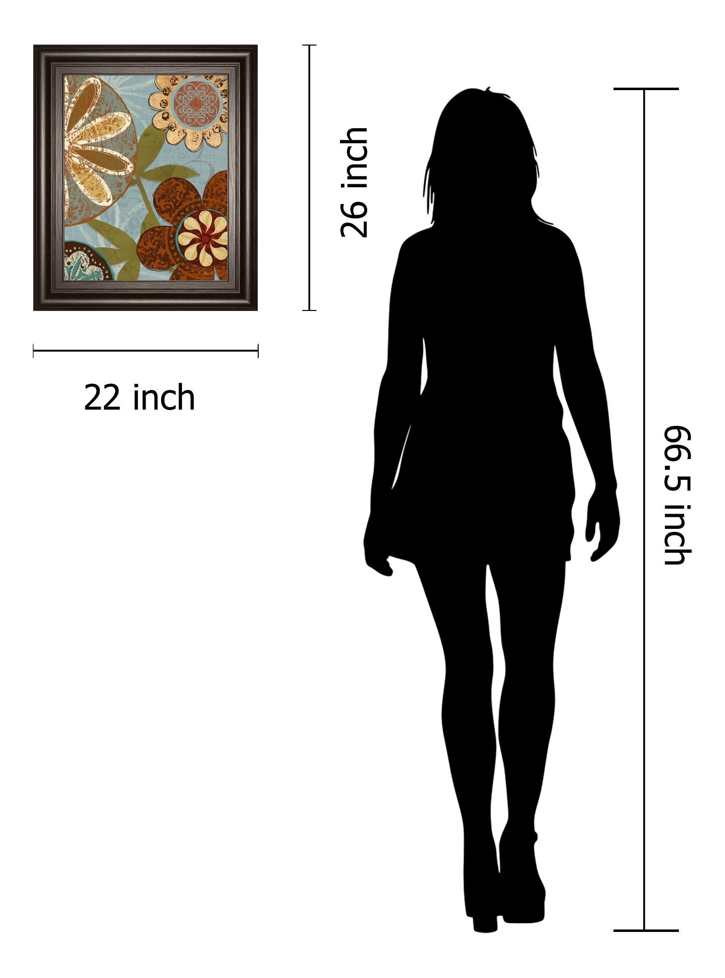 Persian Garden Ii By Katrina Craven 22X26 Framed Print