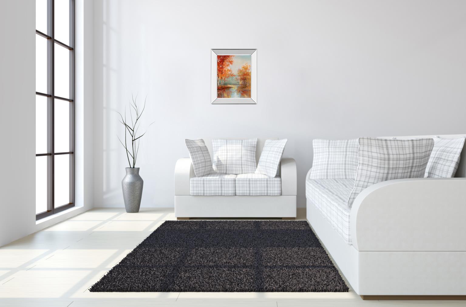 Mirrored Frame Autumns Grace I By T.C Chiu 22X26 Mirror Frame Print