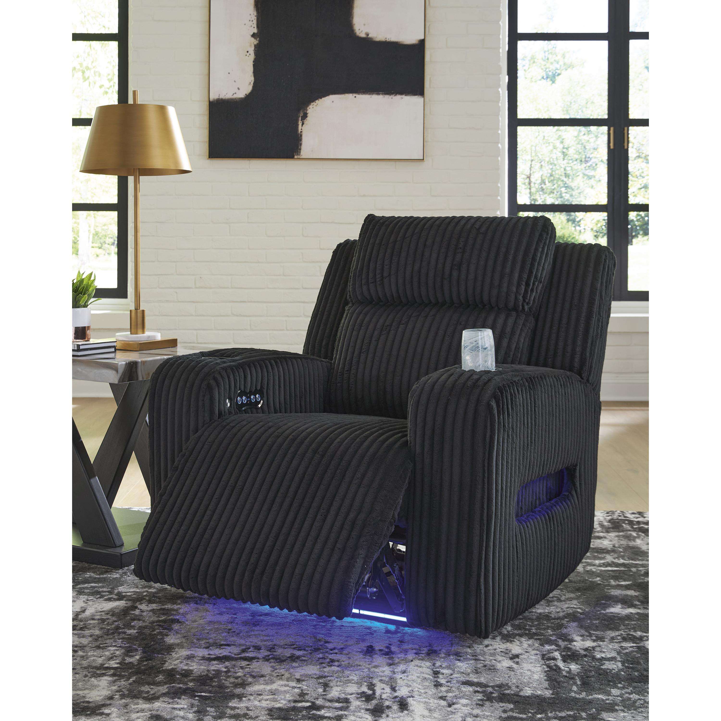 Swipe Furniture Exclusive Design Forest Lake Power Fabric Recliner PC6420213