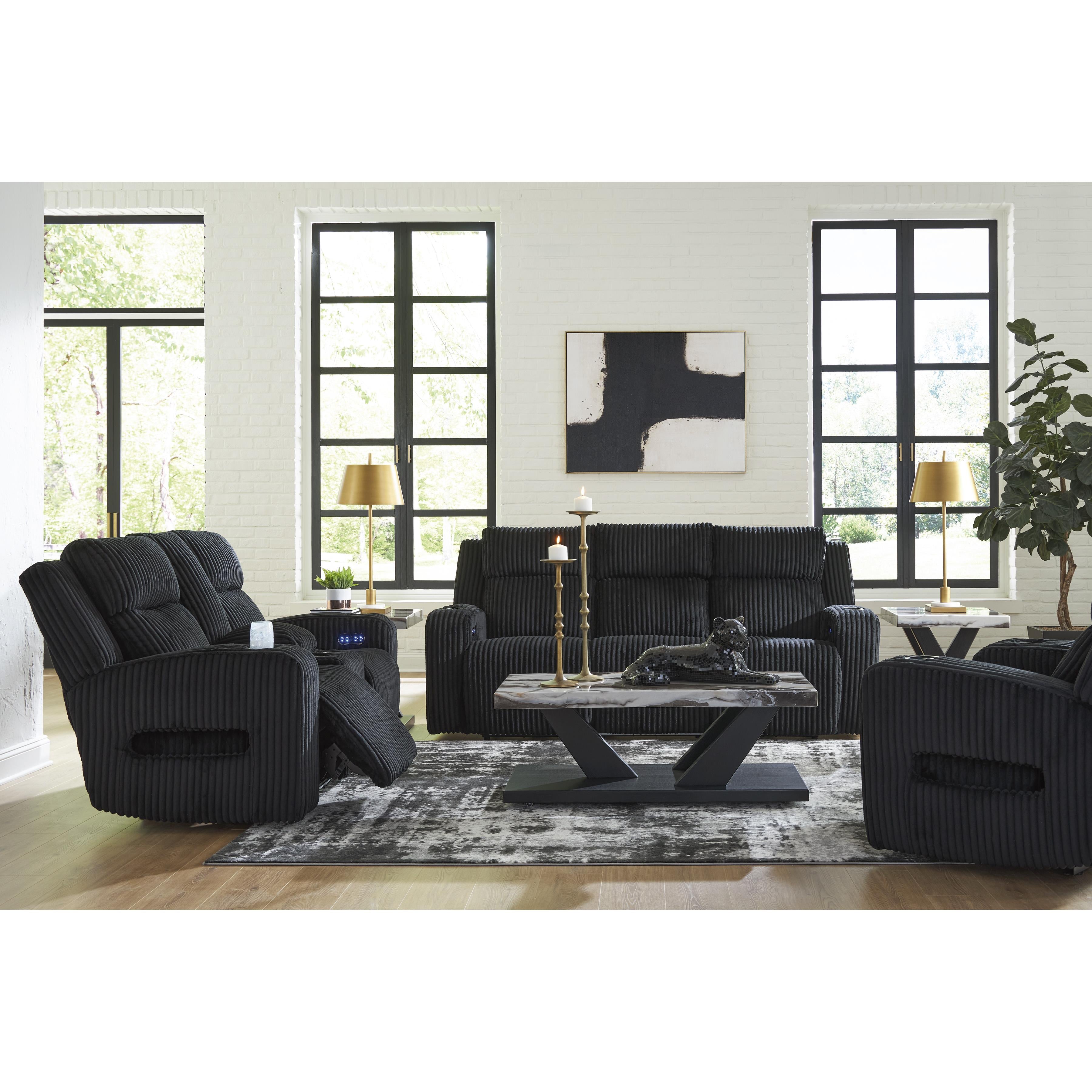 Swipe Furniture Exclusive Design Forest Lake Power Fabric Recliner PC6420213
