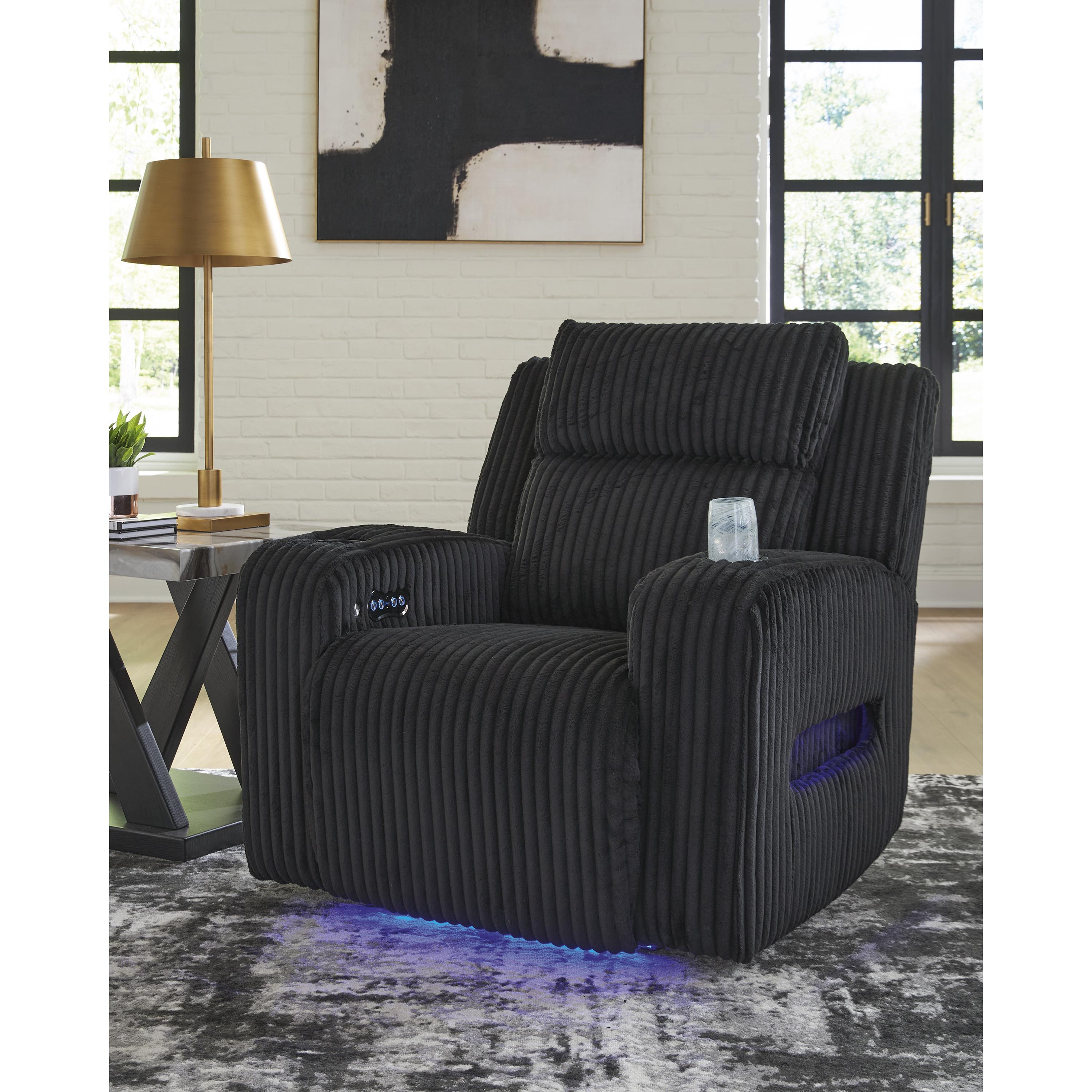 Swipe Furniture Exclusive Design Forest Lake Power Fabric Recliner PC6420213