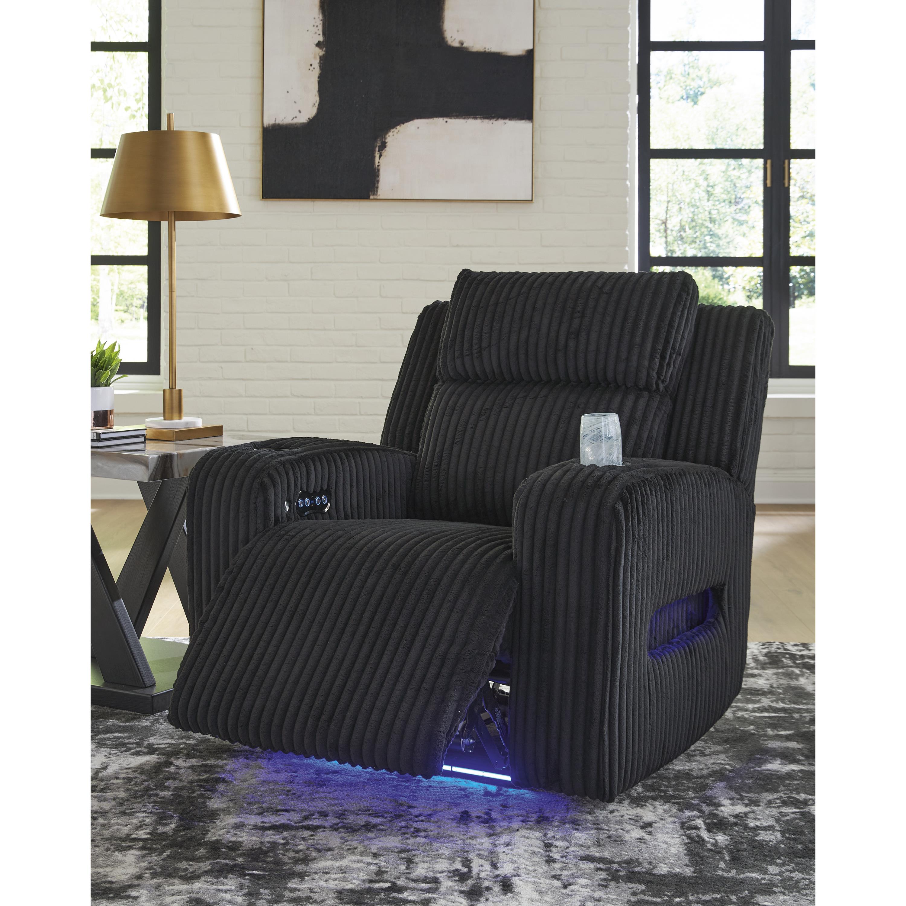 Swipe Furniture Exclusive Design Forest Lake Power Fabric Recliner PC6420213