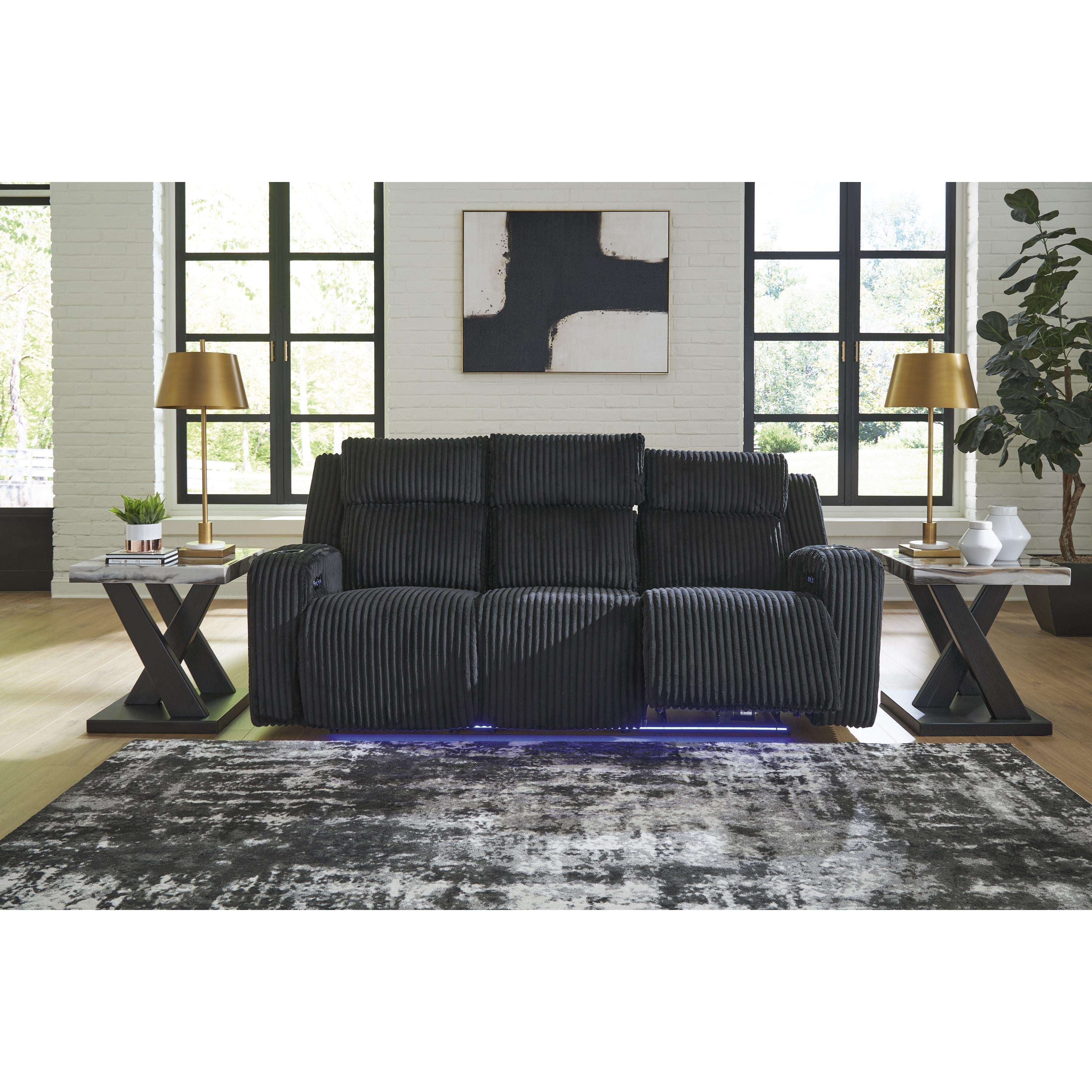Swipe Modern Furniture Exclusive Design Forest Lake Power Reclining Fabric Sofa PC6420215