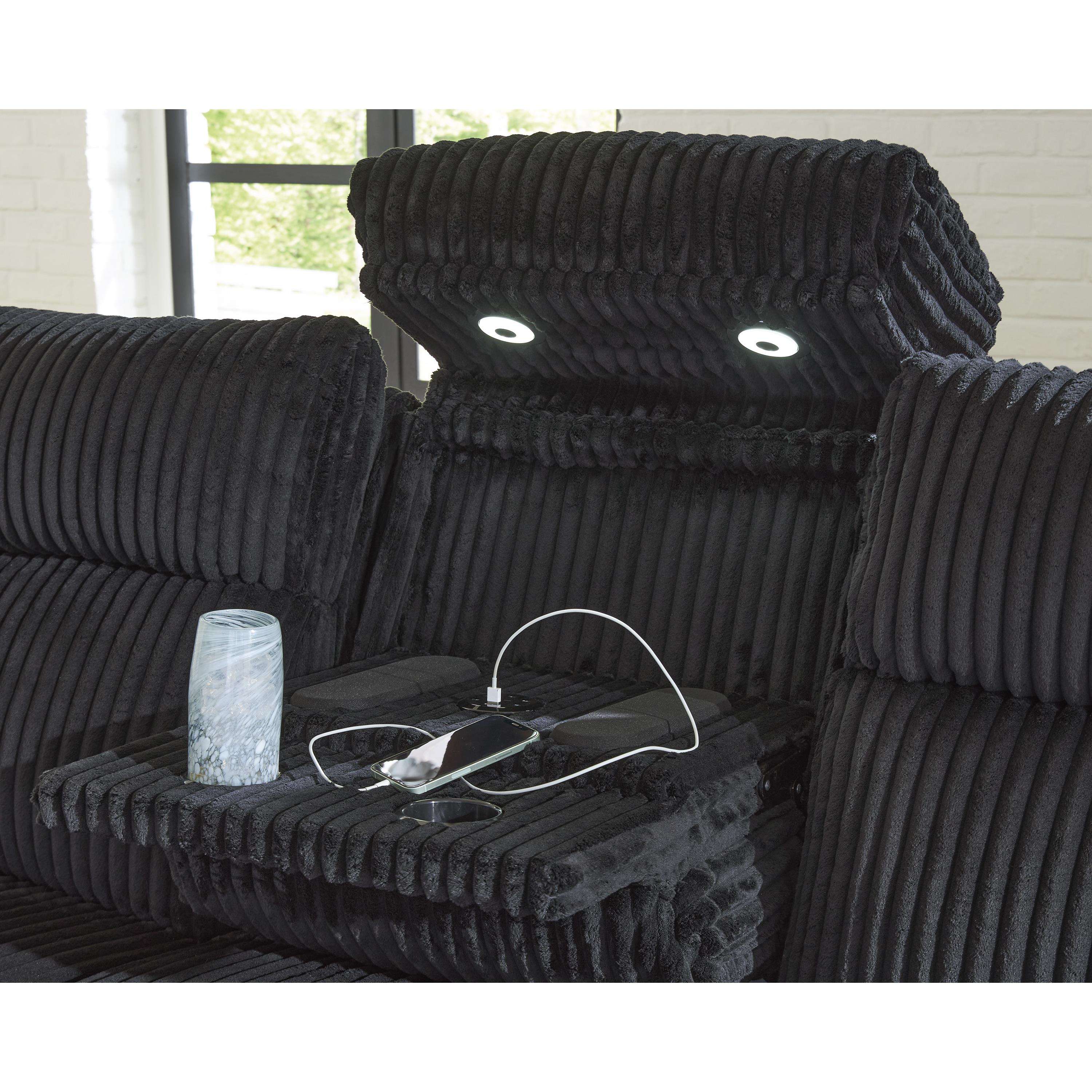 Swipe Modern Furniture Exclusive Design Forest Lake Power Reclining Fabric Sofa PC6420215