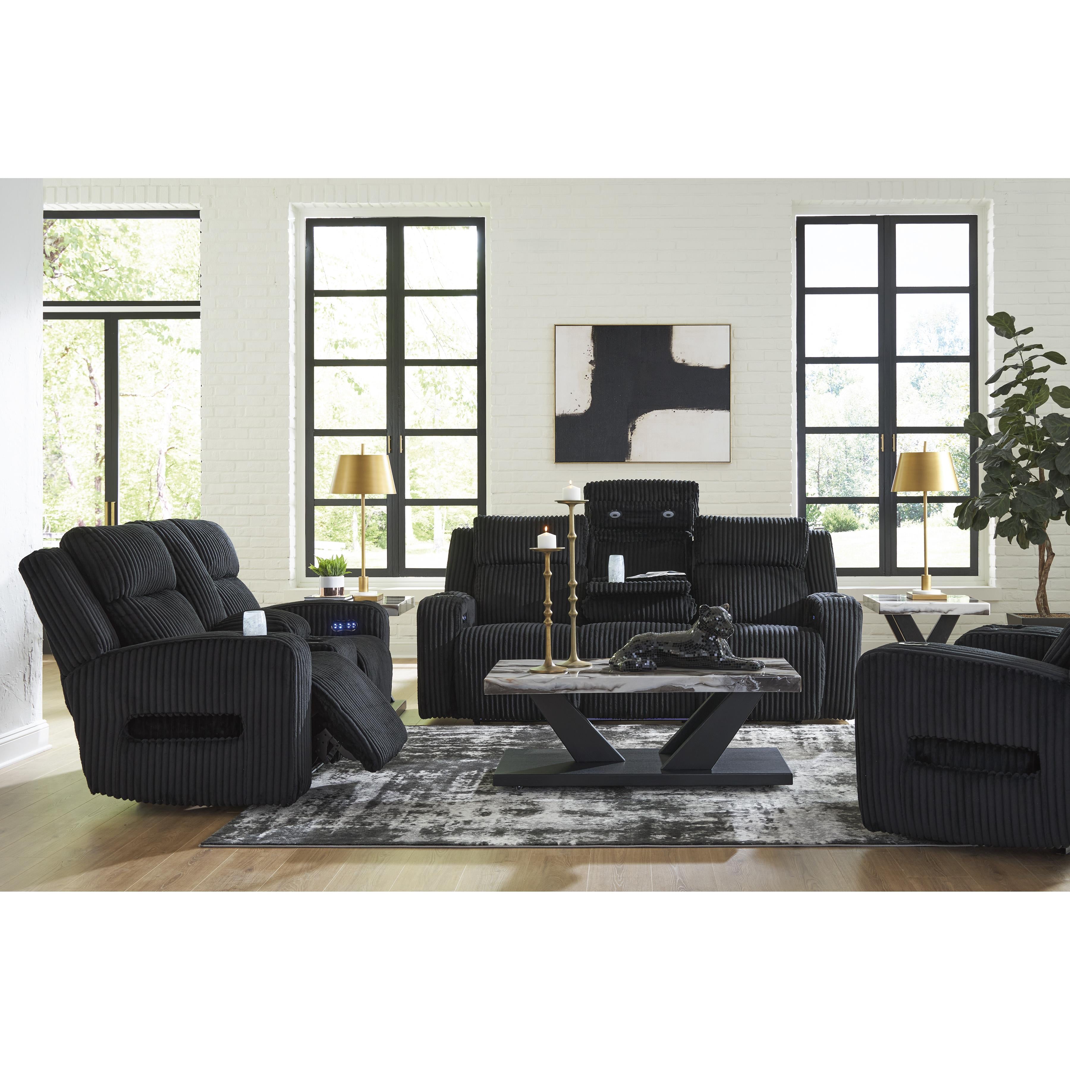 Swipe Modern Furniture Exclusive Design Forest Lake Power Reclining Fabric Sofa PC6420215