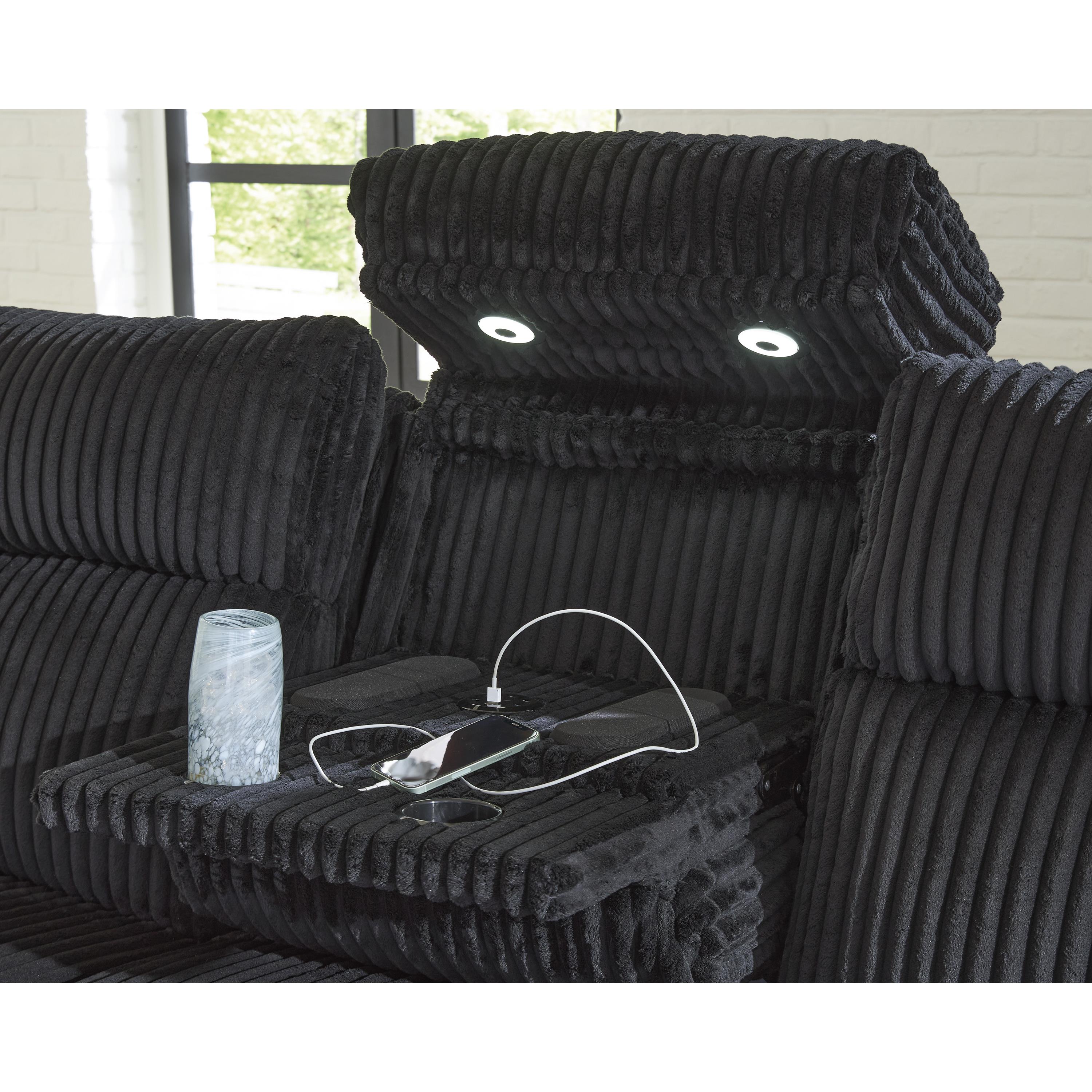 Swipe Modern Furniture Exclusive Design Forest Lake Power Reclining Fabric Sofa PC6420215