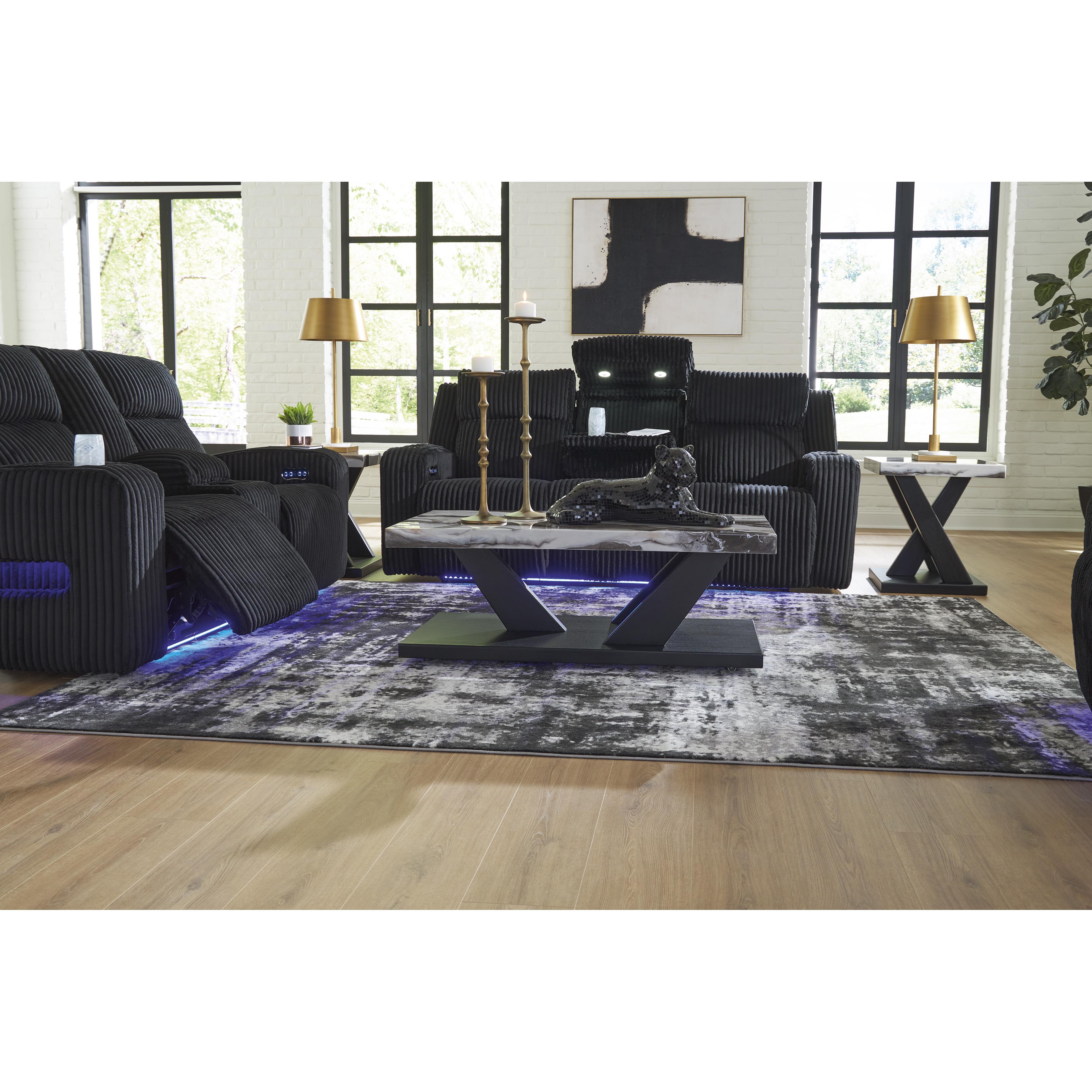 Swipe Modern Furniture Exclusive Design Forest Lake Power Reclining Fabric Sofa PC6420215