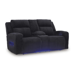 Swipe Furniture Exclusive Design Forest Lake Power Reclining Fabric Loveseat with Console PC6420218