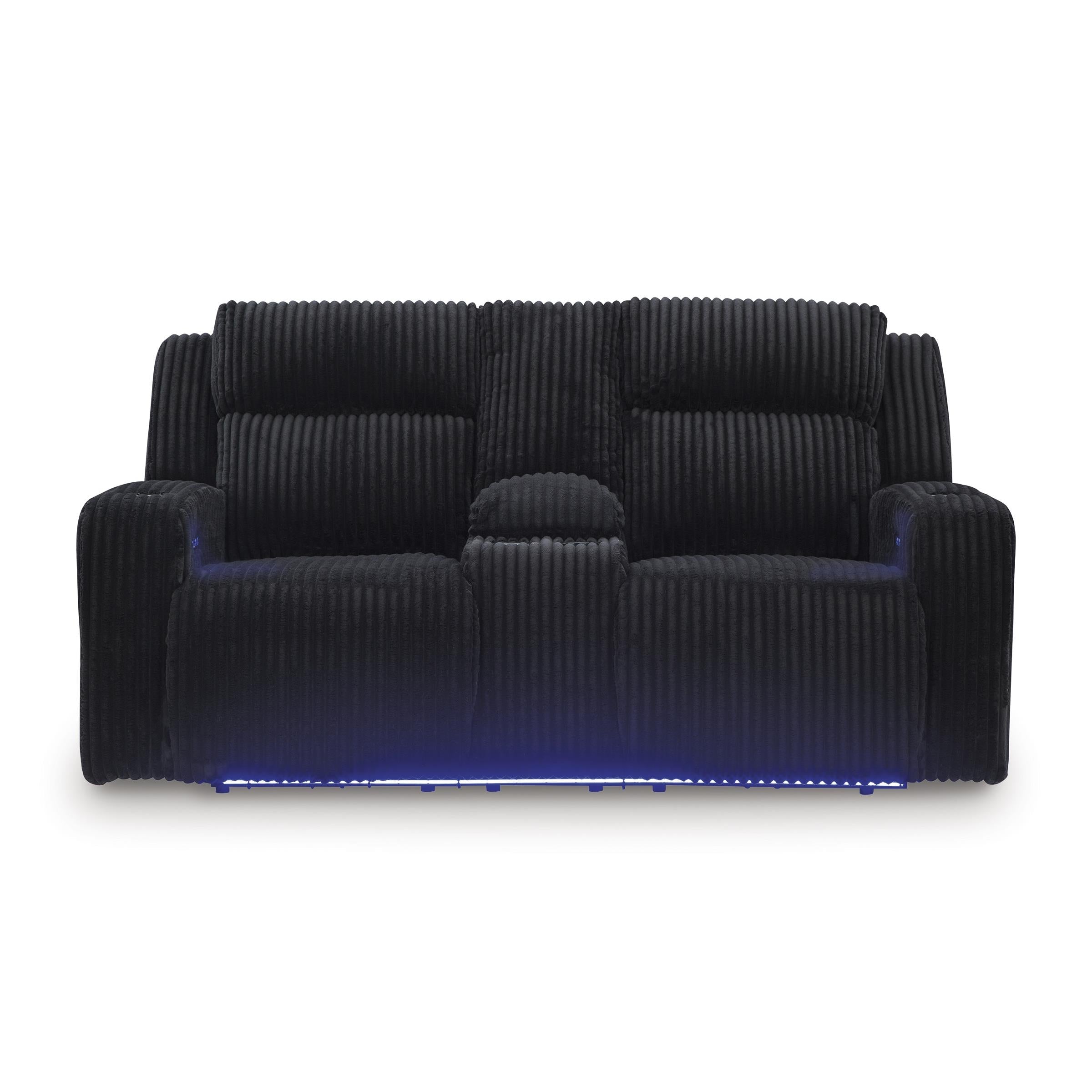 Swipe Furniture Exclusive Design Forest Lake Power Reclining Fabric Loveseat with Console PC6420218