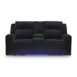 Swipe Furniture Exclusive Design Forest Lake Power Reclining Fabric Loveseat with Console PC6420218
