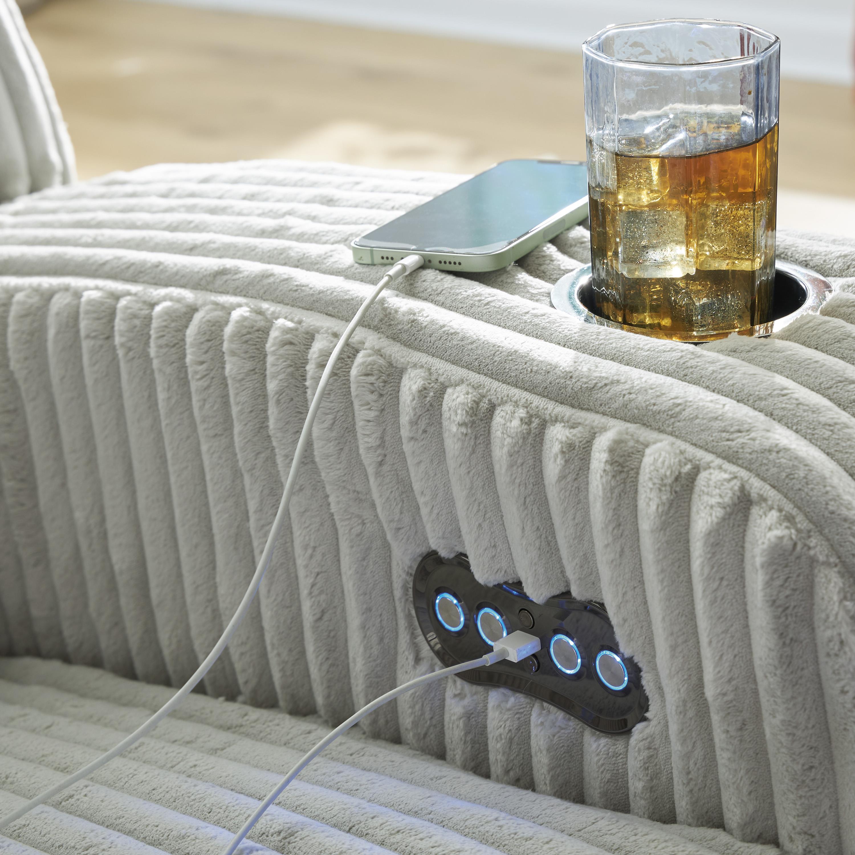 Swipe Furniture Exclusive Design Forest Lake Power Reclining Sofa PC6420315