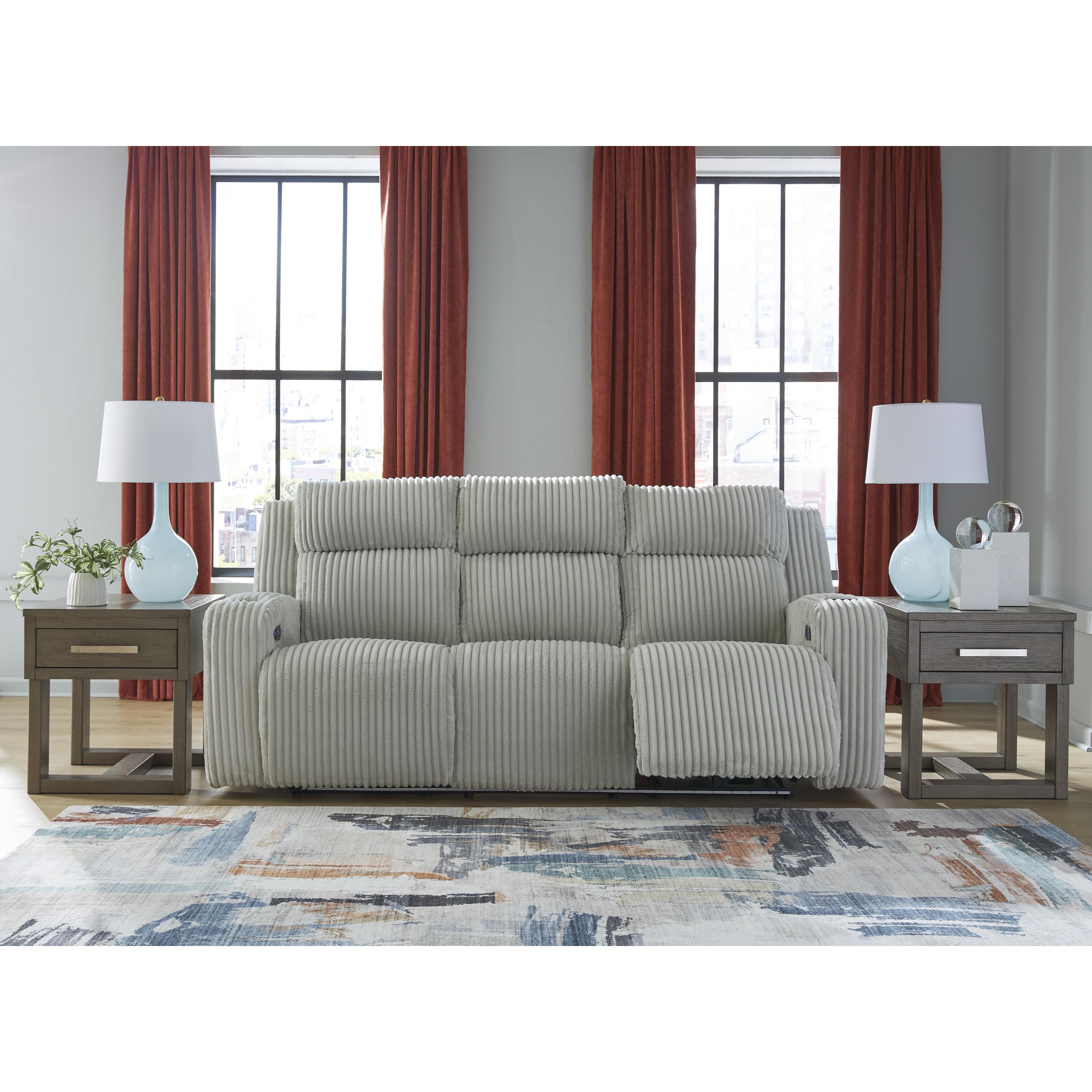 Swipe Furniture Exclusive Design Forest Lake Power Reclining Sofa PC6420315