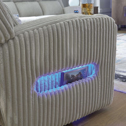 Swipe Furniture Exclusive Design Forest Lake Power Reclining Loveseat with Console PC6420318