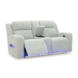 Swipe Furniture Exclusive Design Forest Lake Power Reclining Loveseat with Console PC6420318