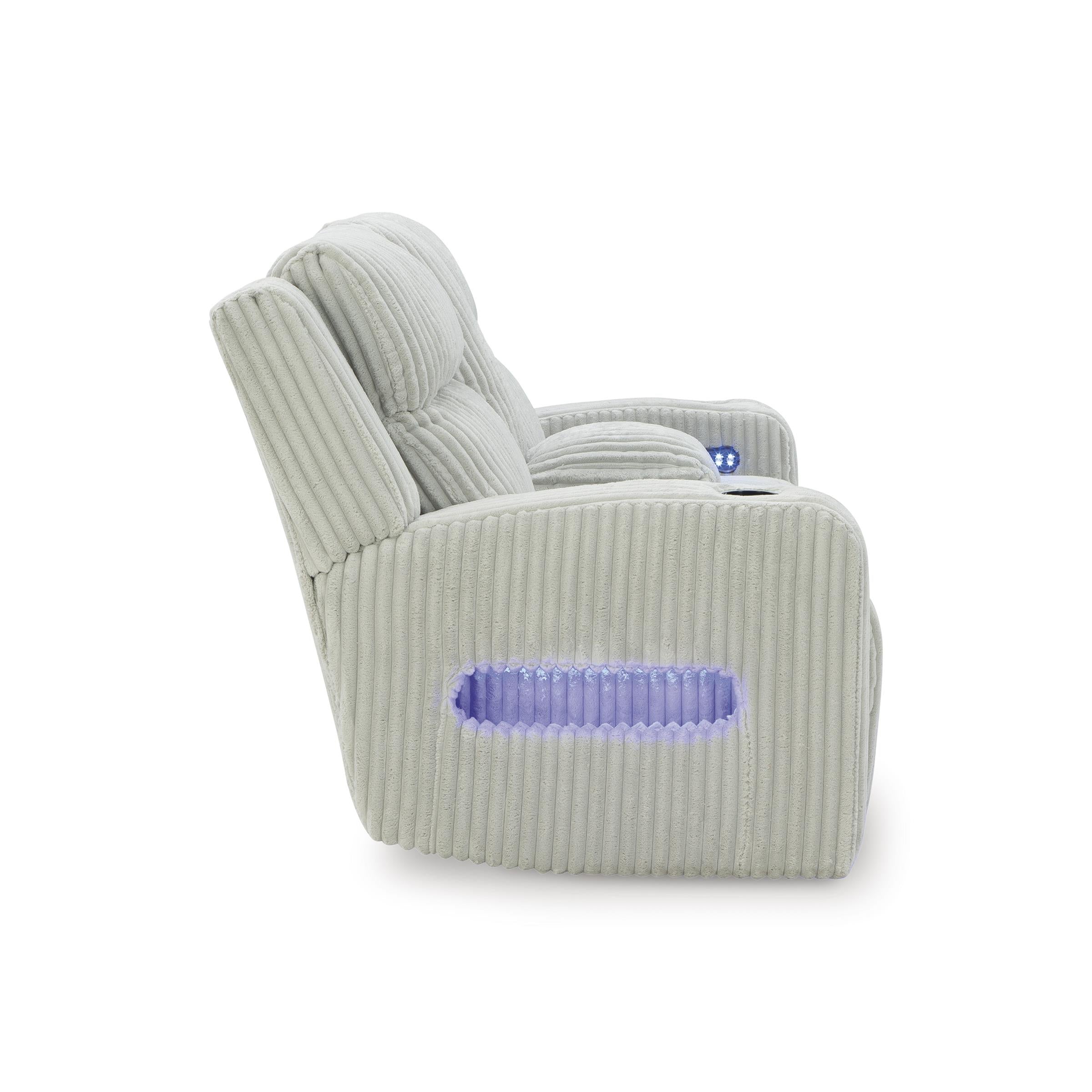 Swipe Furniture Exclusive Design Forest Lake Power Reclining Loveseat with Console PC6420318