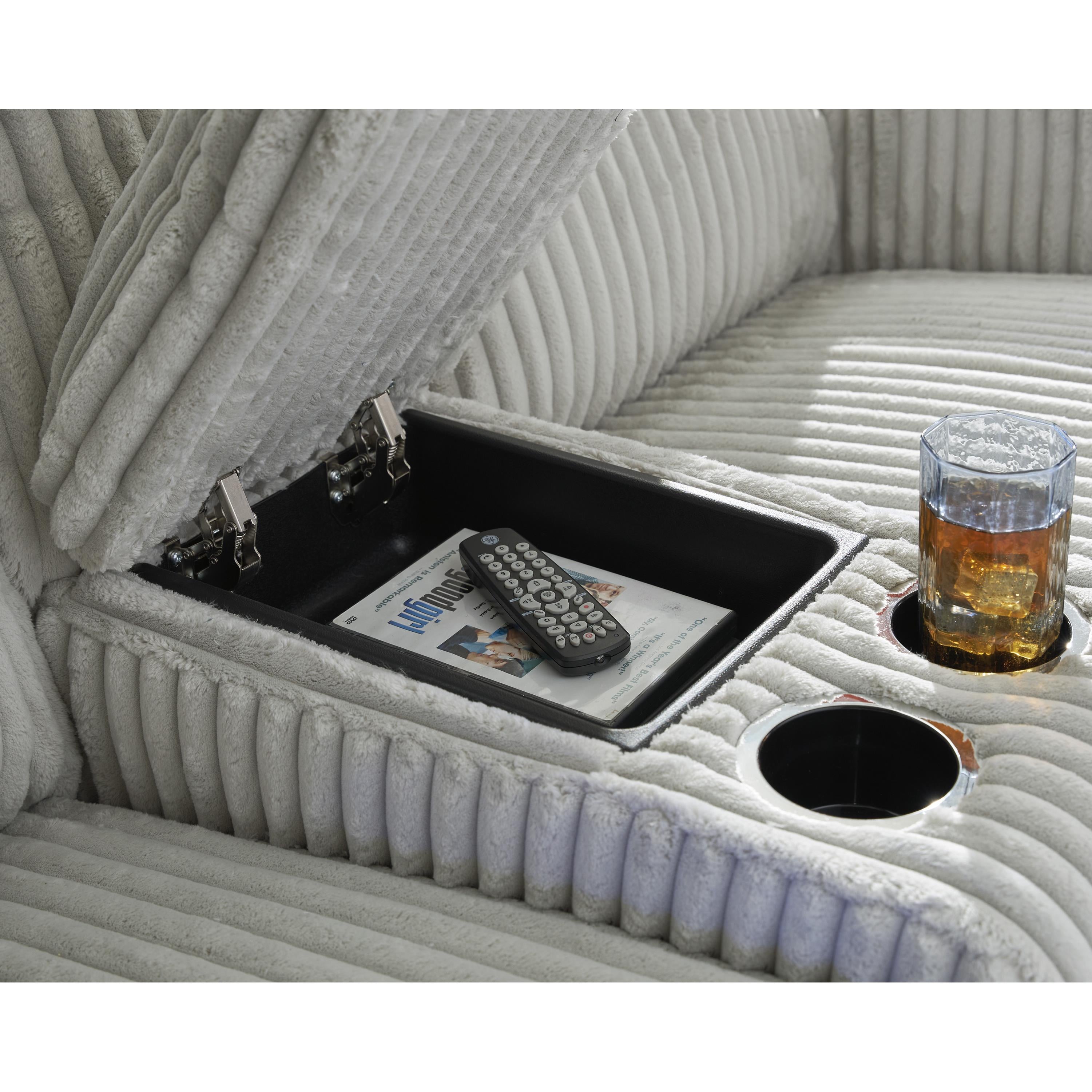 Swipe Furniture Exclusive Design Forest Lake Power Reclining Loveseat with Console PC6420318