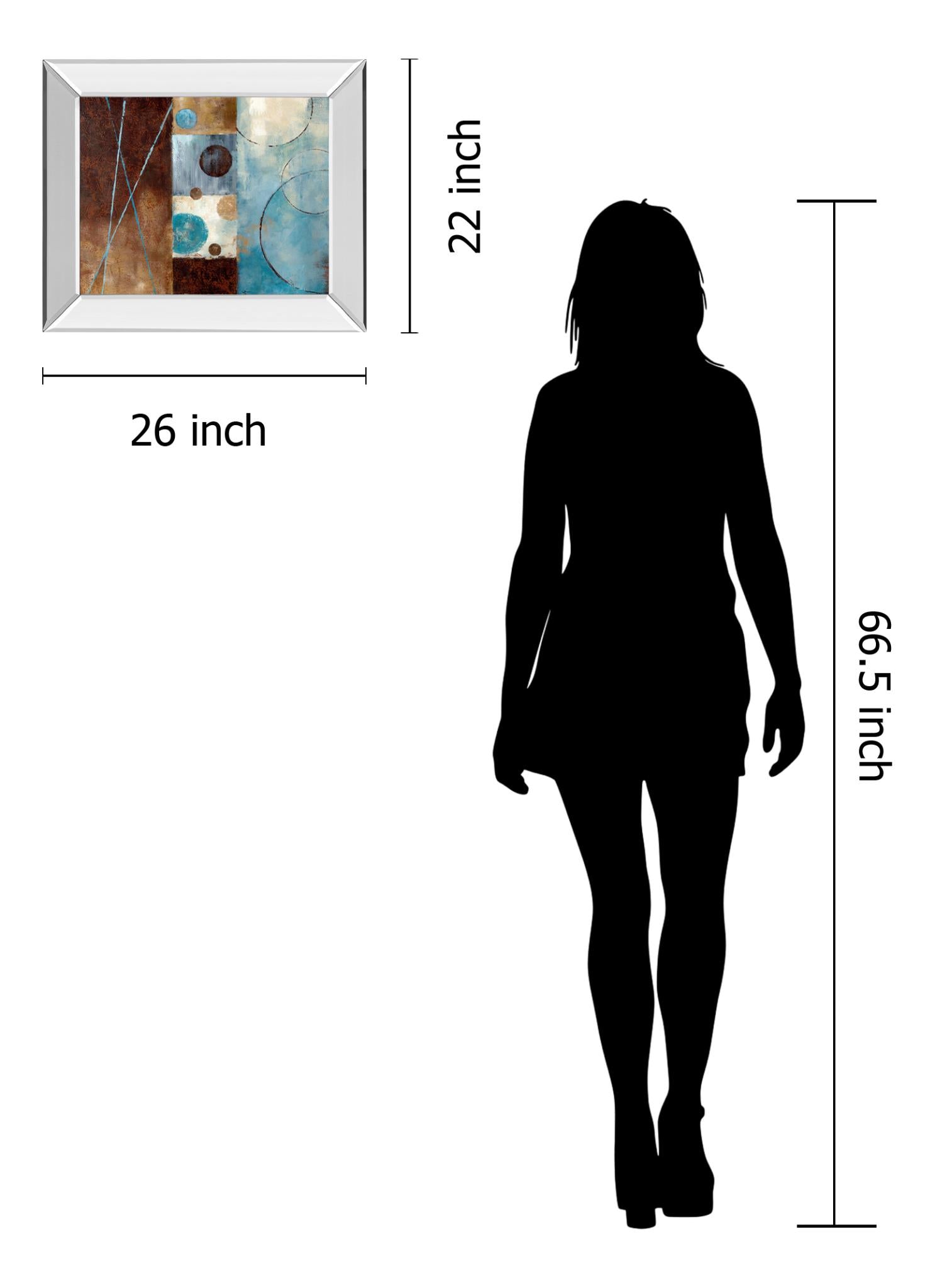 Mirrored Frame Roll With It I By Nan 22X26 Mirror Frame Print