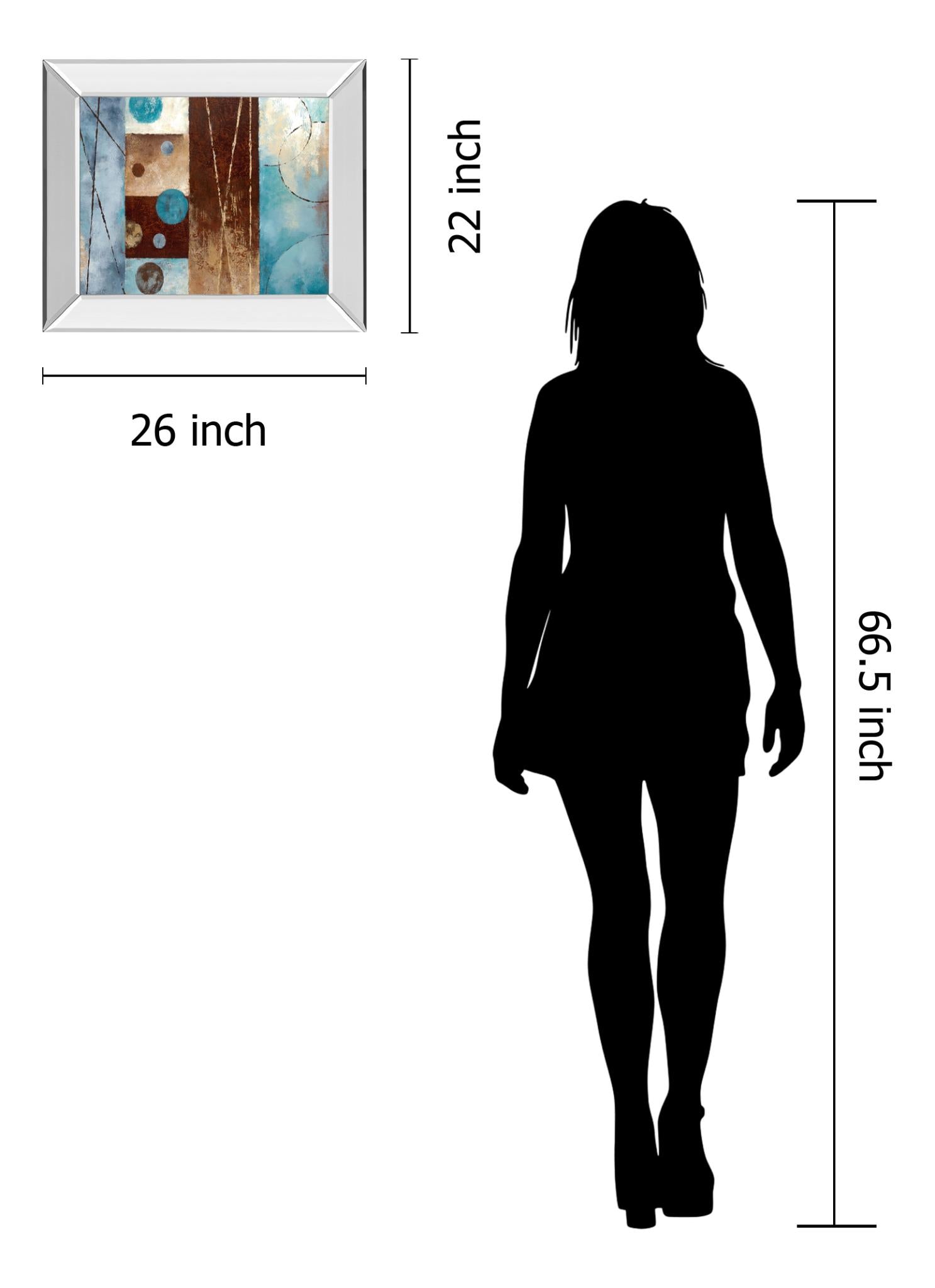 Mirrored Frame Roll With It Ii By Nan 22X26 Mirror Frame Print