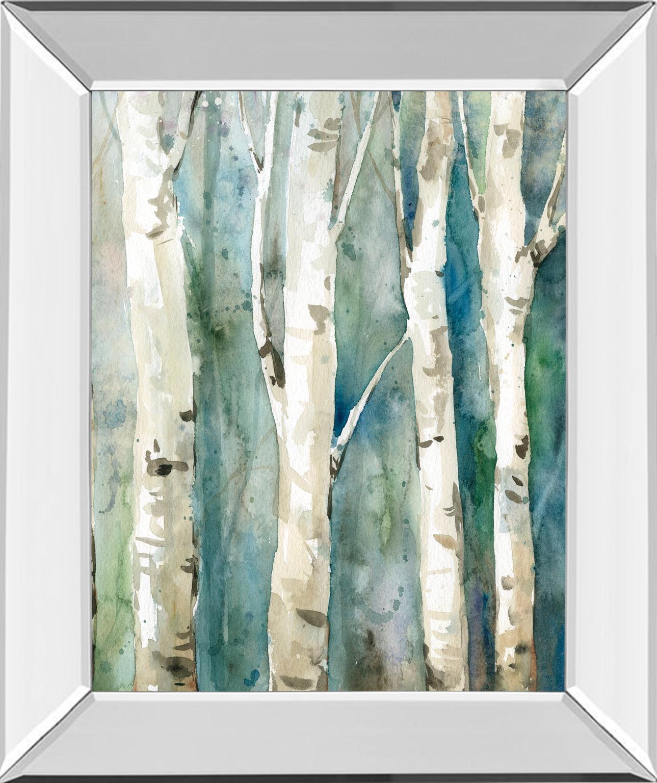 Mirrored Frame River Birch Ii By Carol Robinson 22X26 Mirror Frame Print