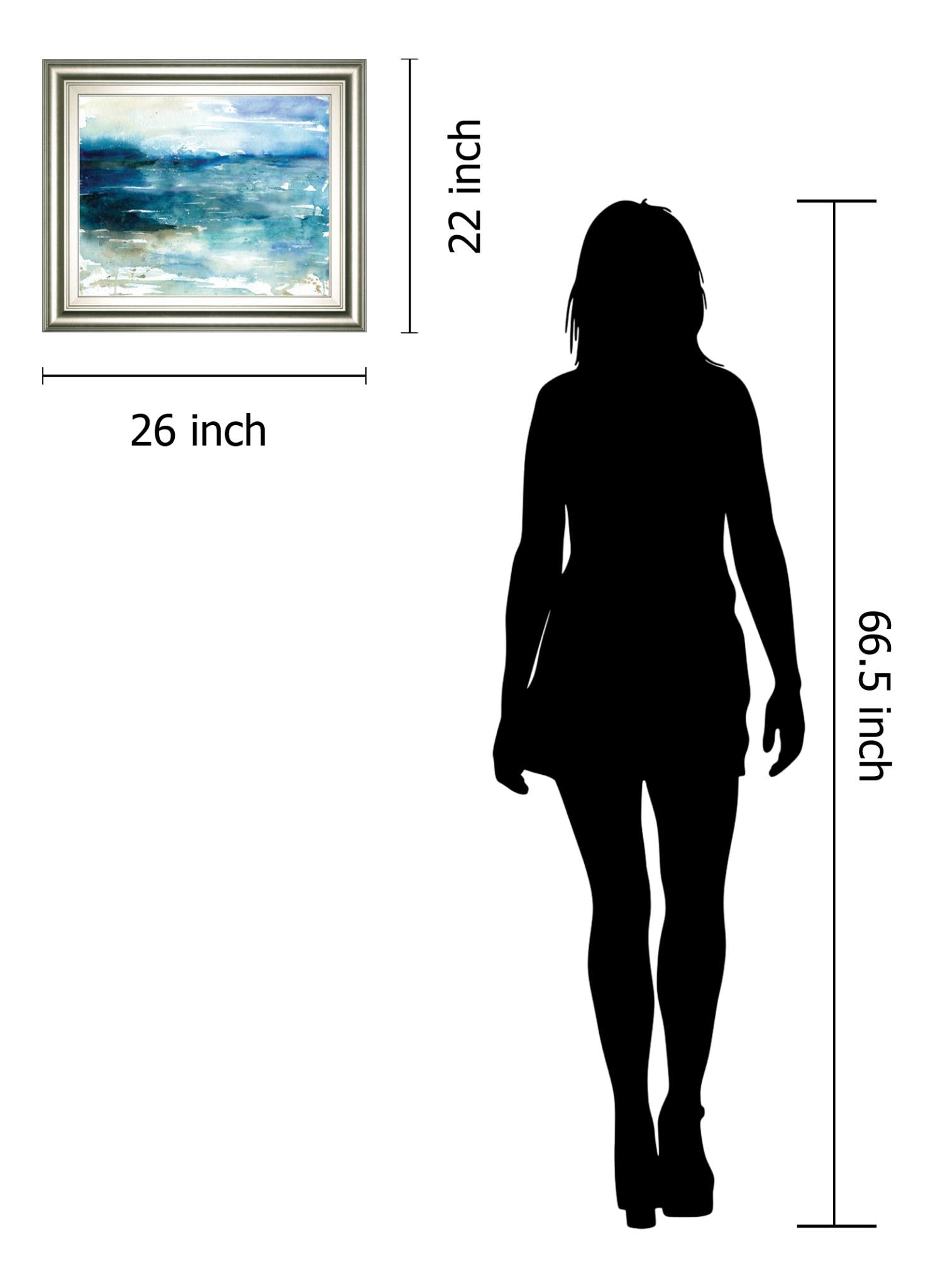 Ocean Break I By Carol Robinson 22X26 Framed Print