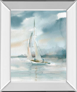 Mirrored Frame Subtle Mist I  By Carol Robinson 22X26 Mirror Frame Print