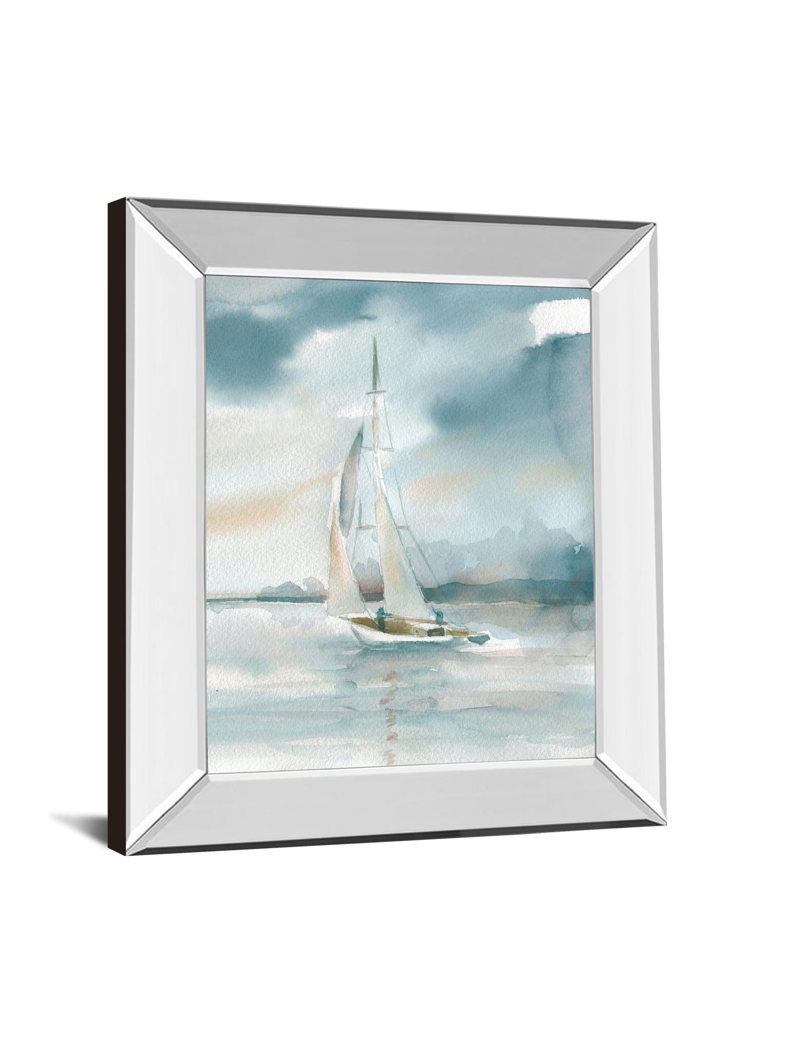 Mirrored Frame Subtle Mist I  By Carol Robinson 22X26 Mirror Frame Print