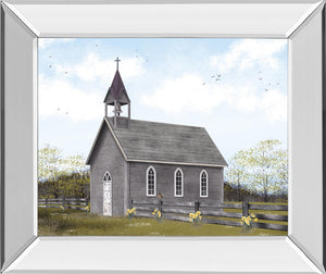Mirrored Frame He Is Risen By Billy Jacobs 22X26 Mirror Frame Print